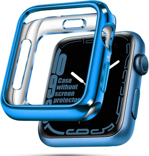 Vista 44 de top4cus - Funda ecológica protectora, de TPU suave y flexible, compatible con iWatch Series 5, Series 4, Series 3, Series 2 y Series 1 Negro