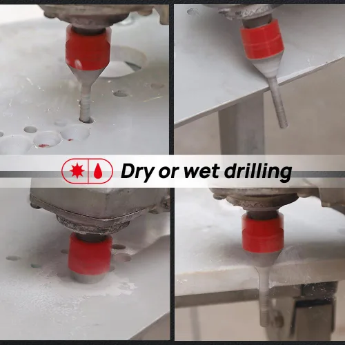 Vista 5 de DT-DIATOOL Broca de dedo de diamante con revestimiento de fresado para agrandar y pulir agujeros en azulejos de porcelana, cerámica, granito