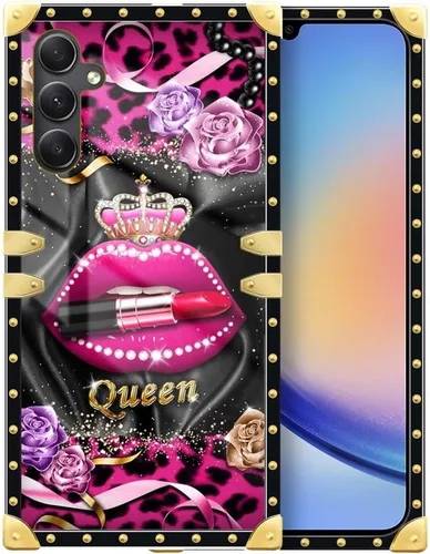 Vista 66 de Funda compatible con Samsung Galaxy A03S 4G, TPU suave de lujo y parte trasera de policarbonato duro para niñas y mujeres, funda protectora a prueba