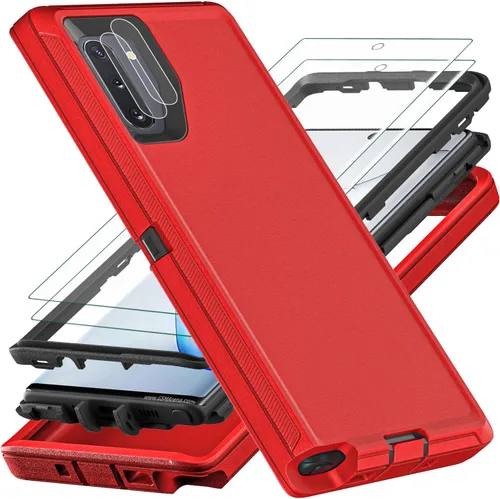 Vista 10 de YKHJKLEC Solo funda para Samsung Galaxy Note 10, no compatible con Galaxy Note 10 Plus, con 2 piezas