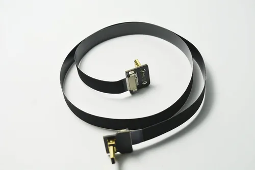 Vista 8 de Permanent Negro 50CM FPV Flat Slim HDMI Cable Micro HDMI Macho 90 grados de ángulo a Mini HDMI macho 90 grados para cardán sin escobillas Handhold