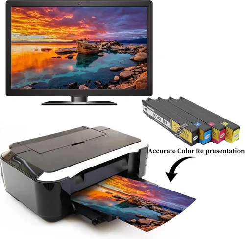 Vista 6 de Cartuchos de tinta 974X 974X 974 remanufacturados de alto rendimiento 974X 974 para cartuchos de tinta 974X para impresora HP Pagewide 352DW MFP