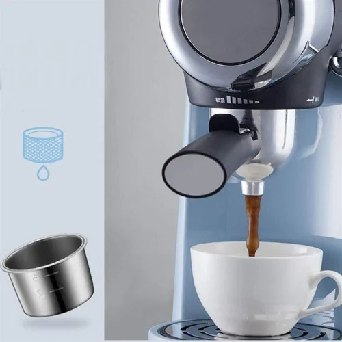 Vista 5 de Máquina de café, máquinas de expreso, cafetera de espresso de 5 bares, cafetera automática de capuchino con varita espumadora de leche, perfecta