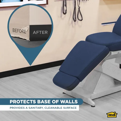 Vista 3 de Vinilo cobertor autoadhesivo de pared M D BUILDING PRODUCTS de base satinada 4" x 20', 93146