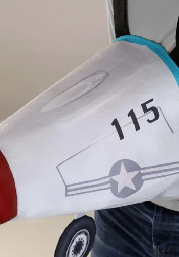 Vista 4 de Disfraz de Jet de Combate para Adulto con Diseño para Montar Multicolor