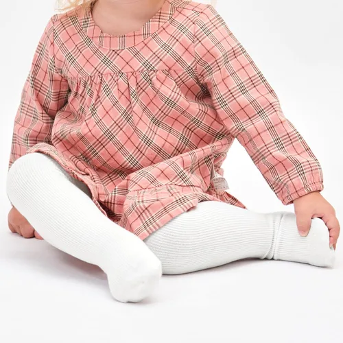 Vista 5 de Stelle Medias de bebé para niña, mallas de punto sin costuras, medias de algodón para bebés