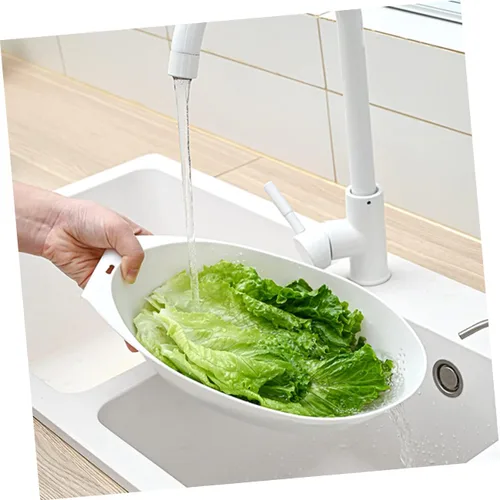 Vista 3 de Cabilock Cesta multifuncional para lavar frutas, escurridor de verduras, cuenco para lavadora de arroz, colador seguro y resistente