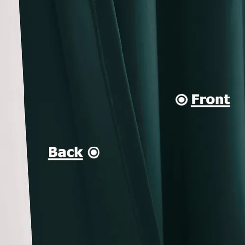 Vista 5 de Frelement Cortinas de Navidad de terciopelo afelpado para sala de estar, cortinas de oscurecimiento con ojales en la parte superior, cortinas