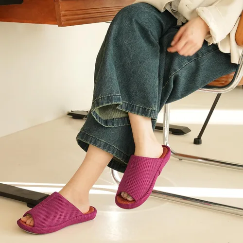 Vista 2 de Ortho+rest Pantuflas ortopédicas con soporte de arco para mujer, zapatos ortopédicos para casa