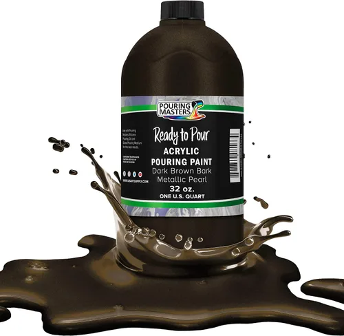 Vista 17 de Pouring Masters - Pintura acrílica premezclada de 8 onzas líquidas listas para verter, oro de 24 quilates, suministros de arte fluido para lienzo