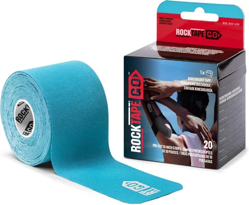Vista 18 de RockTape Go Cinta adhesiva de kinesiología precortada extra adhesiva (beige)