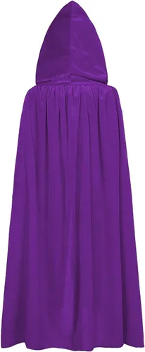 Vista 3 de Capa de terciopelo con capucha para niños, para navidad, halloween, juego de rol, disfraz, cosplay