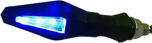 Vista 4 de Black Sequential Lamp Turn Signals Lights LED Turn Signals Blinkers Indicators Compatible for 2015 Kawasaki Ninja H2R