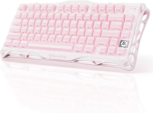 Vista 9 de GravaStar Mercury K1 75% Wireless Mechanical Gaming Keyboard, Aluminum Alloy, Gasket Compact Custom Keyboard Hot-Swap Socket, Linear Switches, RGB