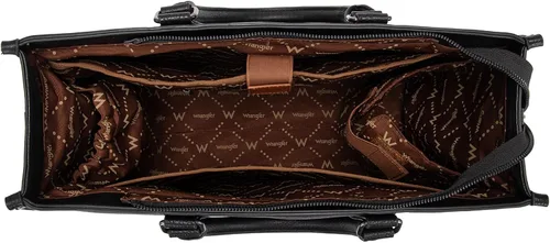 Vista 5 de Wrangler - Bolsa de mano para computadora portátil para mujer, 15.6 Negro