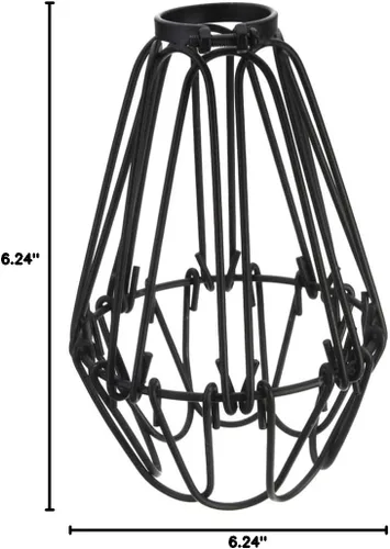 Vista 10 de FOMIYES Lámpara colgante Cubierta de alambre Pantalla de lámpara industrial Protector de metal para ventilador de techo Lámpara de hierro Sombra