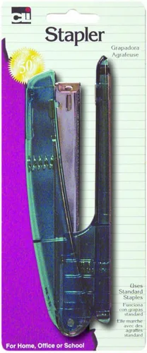 Vista 2 de Charles Leonard Engrapadora de metal ejecutiva, gira para abrir, utiliza grapas de tamaño estándar, tira completa, gris (82410)