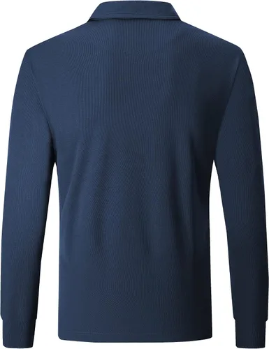 Vista 3 de Camisas polo de golf para hombre manga larga manga corta dos tonos camisa militar de golf polo táctico deportes y tenis