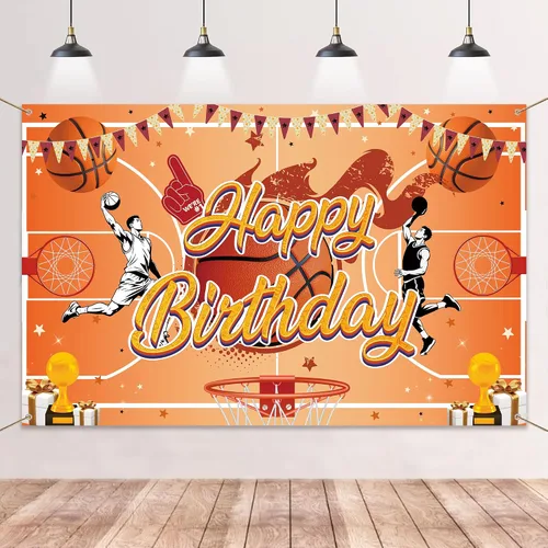 Vista 8 de Telón de fondo de cartel de feliz cumpleaños de béisbol, decoraciones de fiesta de béisbol, fondo de fotos de vinilo, suministros de fiesta