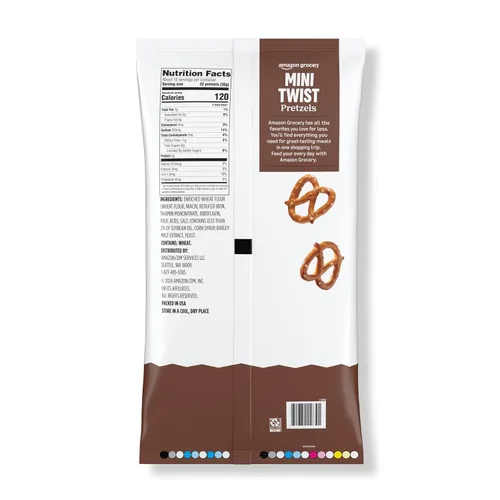 Vista 2 de Amazon Grocery, Pretzels Mini Twist, 16 onzas (anteriormente Happy Belly, el empaque puede variar)