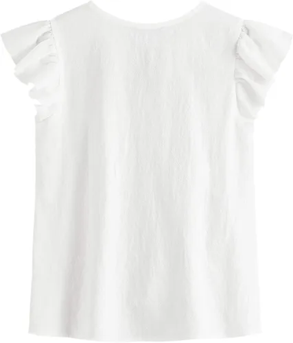 Vista 2 de Floerns - Camisa con diseño de estilo mexicano, bordado bohemio, para mujer