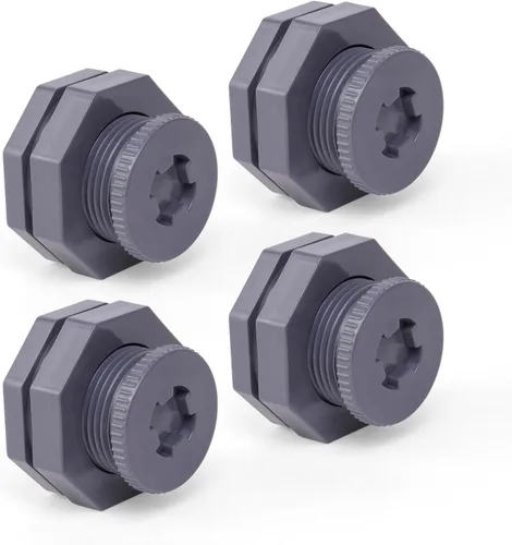 Vista 9 de ChillWaves Accesorio de Conexión de PVC de 2" con Rosca Doble Adaptador Conector para Tanque de Agua, Acuarios, Barriles para Agua de Lluvia