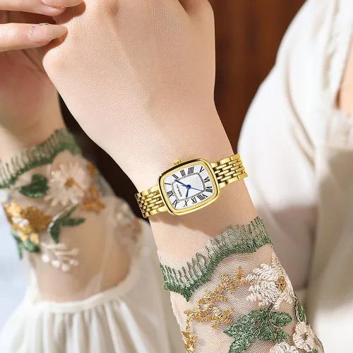 Vista 3 de CRRJU Relojes para mujer, reloj de pulsera analógico de cuarzo analógico a la moda, relojes elegantes simples para mujer