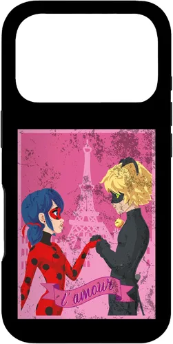 Vista 30 de Miraculous Ladybug Vintage Collection Paris Love - Carcasa para iPhone 17