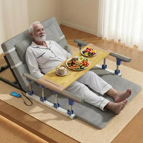 Vista 10 de Levantamiento eléctrico de la cama para levantarse – Asistente de cama para levantarse de la cama, reposo de cama ajustable ayuda a los pacientes