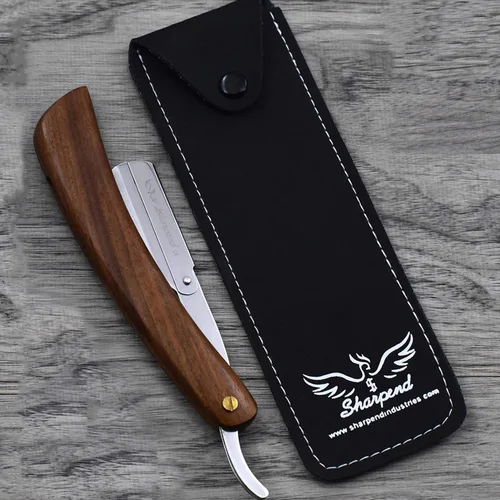 Vista 7 de Sharpend Maquinilla de afeitar recta profesional para hombres Hecho a mano de acero inoxidable Kit de maquinilla de afeitar recta Maquinilla