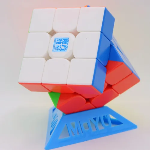 Vista 2 de Bukefuno MoYu Super RS3M 2022 Maglev 3x3 Versión Cubo magnético de velocidad sin pegatinas MFJS Magic Puzzle 3x3x3 Cubo Moyu 2022 Super RS3M Maglev
