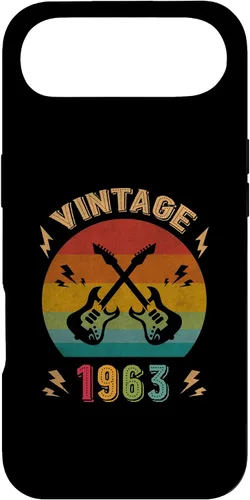 Vista 27 de Vintage 1963 Birthday Guitar Player 63th Guitarist Birthday Case for iPhone 17