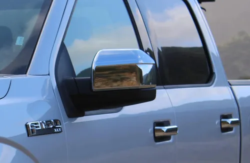 Vista 2 de 2 cubiertas de espejo cromadas triples compatibles con F-150 F150 2015-2020