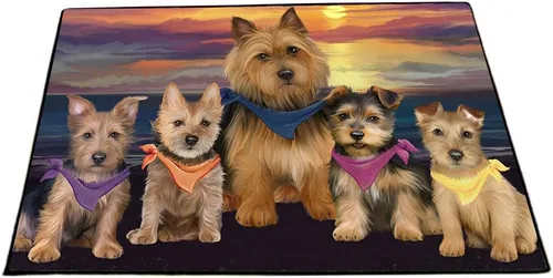 Vista 15 de Doggie of the Day Australian Terrier Dogs Floor Mat - 4th of July Independence Day - Best Dog Doormat - Protector Decor - Unique Portrait Art