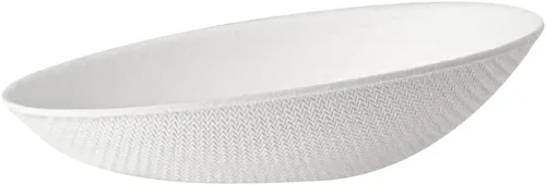 Vista 13 de Restaurantware Platos de degustación sin PFAS añadido de 3.2 x 2.1 pulgadas, 100 platos desechables, compostables para el hogar, aptos