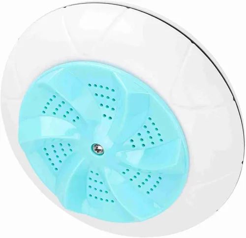 Vista 3 de Mini lavadora portátil Turbo para viajes de lavandería doméstica (verde)