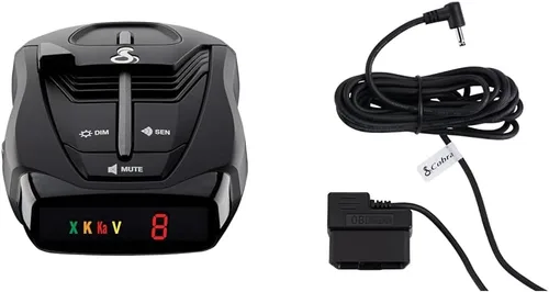 Vista 11 de Detector de Radar Láser Cobra RAD 480i – Detección de Largo Alcance, Bluetooth, Compatible con Apple CarPlay y Android Auto, Detección Delantera