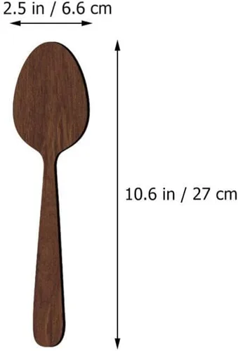 Vista 6 de DOITOOL 1 juego de utensilios de cocina de madera rústica para decoración de pared, con encantador, tenedor, cuchara y cuchillo, decoración