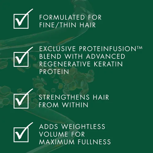 Vista 8 de Nexxus Champú, acondicionador y spray sin enjuague para el cuidado irrompible, paquete de 3 para cabello fino y fino con queratina, colágeno, biotina
