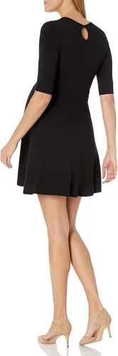Vista 2 de Mini vestido de maternidad de enfermería con lazo frontal para mujer