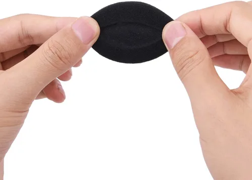 Vista 3 de RMISODO Almohadilla de espuma de 2 pulgadas compatible con auriculares Sony Sennheiser Philips, 5 pares, color negro