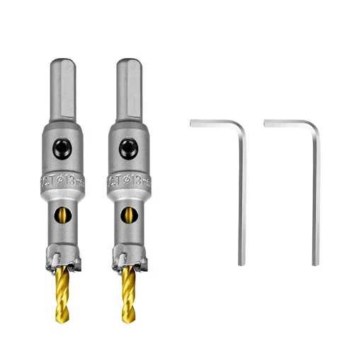 Vista 69 de SALI Kit de sierra perforadora TCT de 1 pulgada (1.024 in) con punta de carburo de tungsteno con broca piloto chapada en titanio para metal, acero