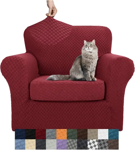 Vista 89 de YEMYHOM - Fundas elásticas para cojín individual, protector de sofá, silla, asiento, funda deslizante, funda suave de sofá, reemplazo, grande, a