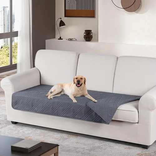 Vista 28 de TAOCOCO Funda de cojín de sofá 100% impermeable reversible, funda de asiento de sofá para perros y mascotas, funda de sofá biplaza para sofá