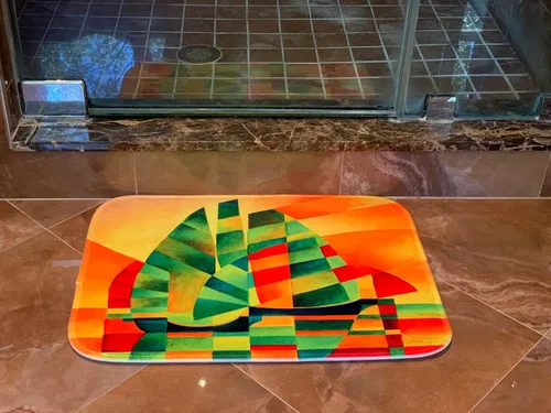 Vista 5 de 3dRose - Klimt - Ave in Schloss Kammer Park - Bathroom Bath Rug Mat - (rug-49322-1)