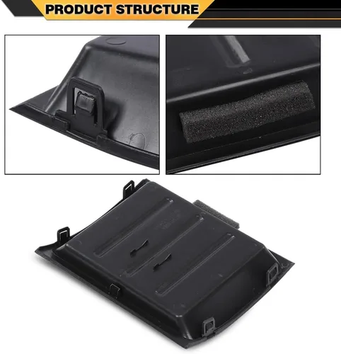 Vista 5 de CNNELL Caja de almacenamiento de bisel superior para salpicadero, color negro, compatible con Nissan Xterra 2005-2013/compatible con Nissan
