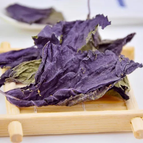 Vista 6 de Hojas de perilla de 8.82 oz - Frutescens de perilla seca natural, ingrediente tradicional del té de hierbas