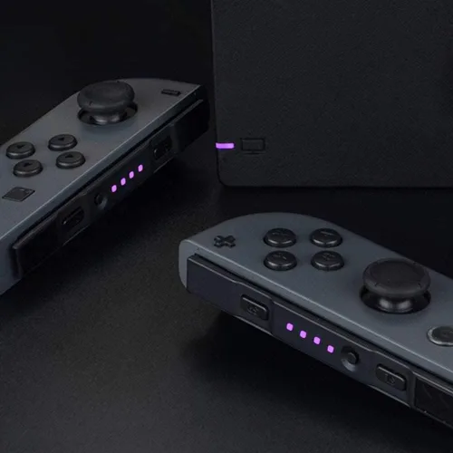Vista 4 de eXtremeRate Firefly - Kit de sintonización LED para Nintendo Switch Joycons Dock NS Joycon SL SR Botones Cinta Flex Cable Indican Power LED