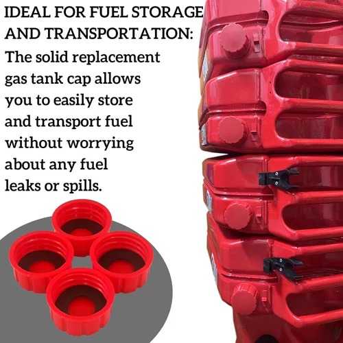 Vista 3 de Tapones para latas de gasolina de 5 galones, tapa de gas de rosca gruesa para gasolina, tanque de gas portátil, tapa de repuesto de latas de gas