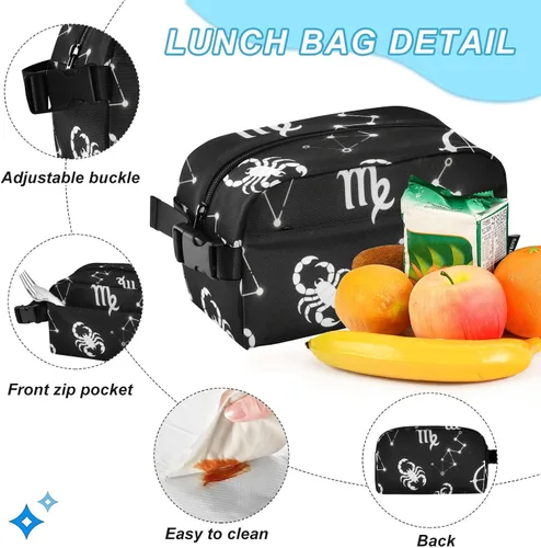 Vista 5 de Constelación en blanco y negro bolso de escuela para niño mochila escolar niño edad 8-10 años mochilas y loncheras escolares para nias